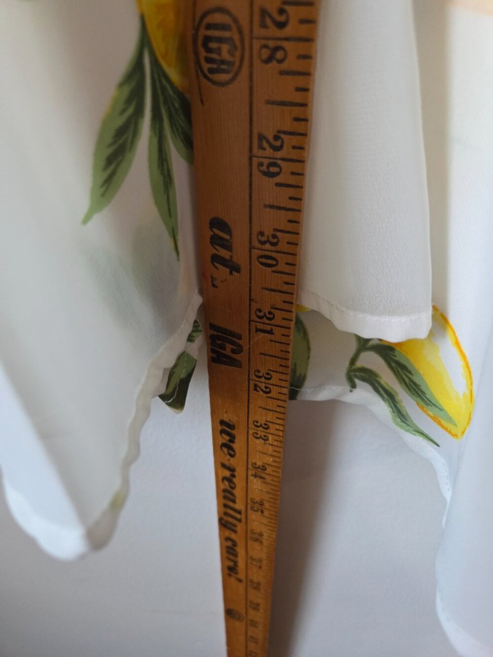 EUC LIKE NEW JAPNA SURPLICE NECK RUFFLED LAYERED TANK SHORT LEMON PRINT DRESS S - Picture 11 of 11